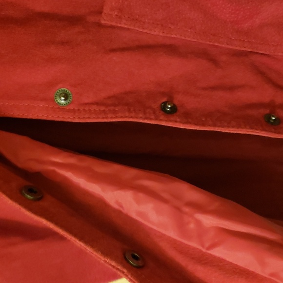 Vintage Avon Fashions Red Fringed Suede 80s 90s Leather Collar Jacket ❤ - Picture 9 of 14